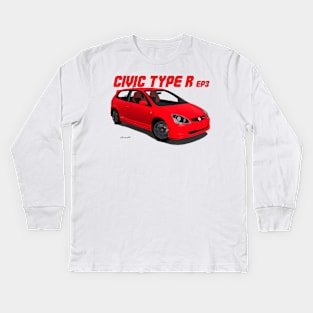 Civic Type R Kids Long Sleeve T-Shirt